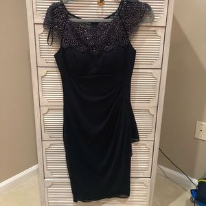 Navy blue cocktail dress